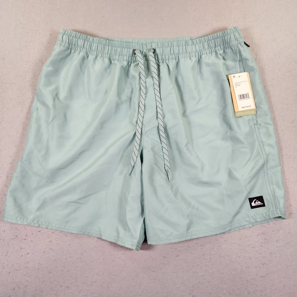 Quiksilver Everyday Solid Volley 17 Men's Swim Shorts XL Drawstring Pockets NWT